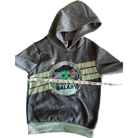 STAR WARS Big Boys' Hoodie and Pants Set Size 7 Grey/Green - Picture 5 of 12